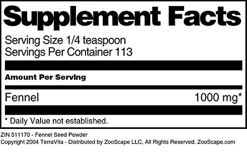 Fennel Seed Powder (4 oz, ZIN: 511170) - 3 Pack