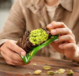 Dubai Cake - Pistachio Cream Filled Chocolate Cake Bars, 40 g Each (Pack of 12), Soft Sponge with Rich Pistachio Filling