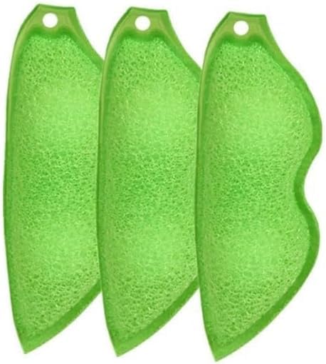 Multipurpose Bean Shaped Sponge Set - 3 Pack Heat Resistant Bottle & Internal Cleaning Sponges - Reusable Bottle Cleaning Tools