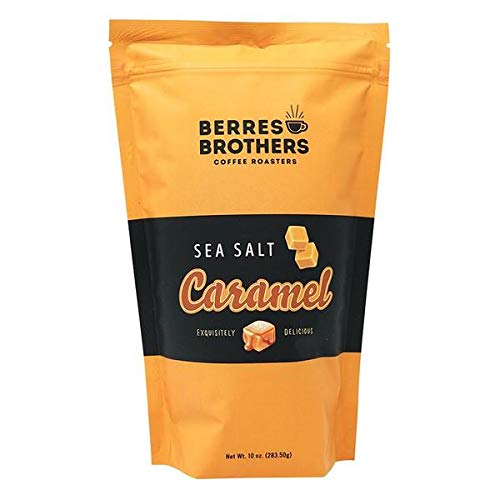 Berres Brothers Sea Salt Caramel Ground Coffee 10 Ounce Bag Caramel Drizzle with a Pinch of Salt, Medium Roast, Caffeinated Flavored Coffee