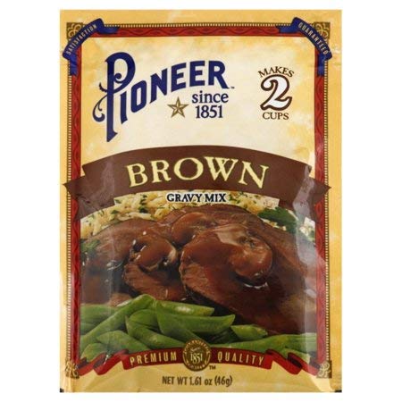 Pioneer Brand Brown Gravy Mix, 1.61 oz (2 bags)