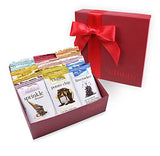 Chuao Chocolatier More Joy Assorted Mini Gourmet Chocolate Bars Gift Box | Milk and Dark Chocolate Variety Sampler For Holiday, Birthday, Thank you