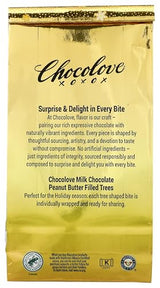 Chocolove Milk Chocolate Peanut Butter Tree Shaped Bites, 7.05 OZ