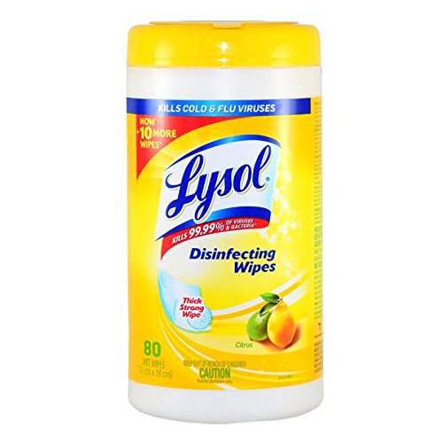 Lysol Disinfecting Wipes, Lemon and Lime Blossom, 80 Count (Pack of 48)