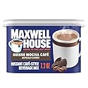 Maxwell House Instant Cafe-Style Beverage Mix, Easy to Prepare, 1 Canister, for Quick Morning Coffee or Afternoon Treat, Suisse Mocha Cafe, Kosher