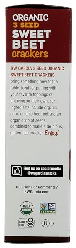 RW GARCIA Organic Sweet Beet Crackers, 5.5 OZ
