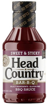 Head Country BBQ Sauce, Sweet & Sticky | Barbecue Sauce 20 Ounce Bottle