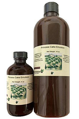 OliveNation Princess Cake Emulsion - 4 ounces - Gluten-free and Kosher - Premium Quality Flavoring Fountain