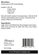 Whole Grain Fudgy Brownies- Gluten & Dairy Free by Tree Street Grains