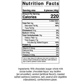 Arndts Fudgery Premium Chocolate Covered Candy (Milk Chocolate Covered Cashews (2.5 Pound Bag))