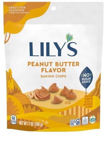 LILYS Peanut Butter Flavor Baking Chips, 7 oz, 3 Pack