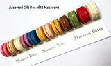 Macaron - Mixed Box of 12 French Macarons,Gourmet Cookie Gift Box, Macaroon
