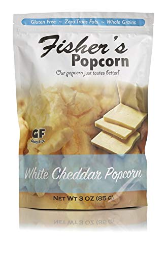 Fisher's Popcorn | White Cheddar Flavor | 3oz Bag
