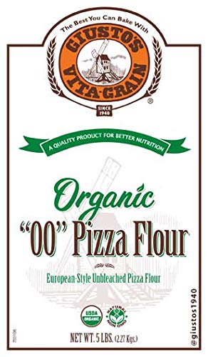 Giusto's Vita-Grain Organic "00" Unbleached Pizza Flour, 5lb Bag