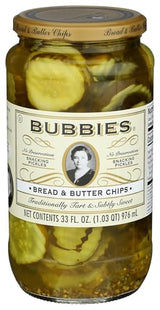 Bubbies, Pickles, Bread & Butter, 33 oz
