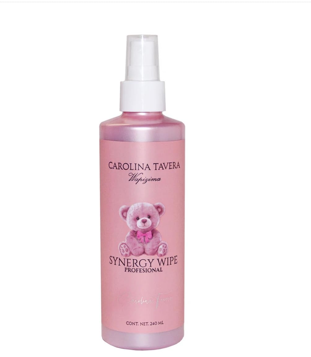 Wapizima Carolina Tavera Synergy Wipe Professional Nails Care Spray, Pink, 240ml