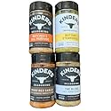 KINDERs Pantry Essentials Seasoning Set, 4-Pack, 10.5 oz The Blend, 9.5 oz Buttery Steakhouse, 9.5 oz Woodfired Garlic, 9.4 oz Butcher's All Purpose