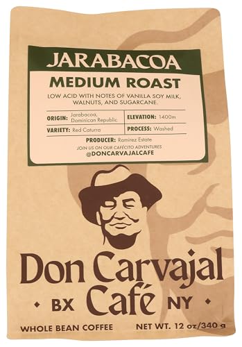 Don Carvajal Cafe Jarabacoa Medium Roast Whole Bean Coffee, 12 OZ