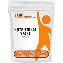 BulkSupplements.com Nutritional Yeast Flakes - with Essential B Vitamins, Nutritional Yeast Non-Fortified, Superfood Supplement - Vegan & Gluten Free