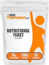 BulkSupplements.com Nutritional Yeast Flakes - with Essential B Vitamins, Nutritional Yeast Non-Fortified, Superfood Supplement - Vegan & Gluten Free