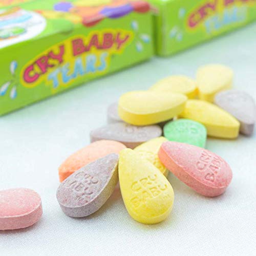 Cry Baby Tears Extra Sour Candy, Five Flavors, 1.98-Ounce Boxes (Pack of 24)