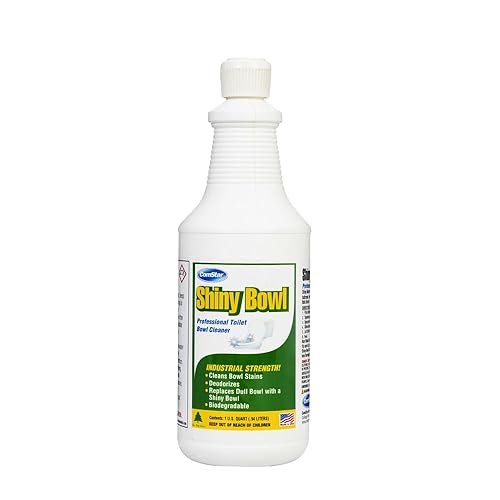 ComStar Shiny Bowl, 1 Quart, Professional Toilet Bowl Cleaner, Removes Mineral Stains Dirt & Grime, Fresh Deodorizing Formula, Easy To Use