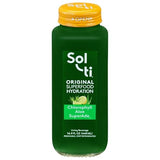 Organic SuperAde Hydration Drink, Digestive and Skin Health, SuperFood Lemonade by Sol-ti, Cold-Pressed Chlorophyll, Aloe and Lemon Juice Blend, 16