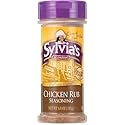 Sylvia’s Chicken Rub Seasoning, Perfect Poultry Seasoning, Roast Chicken Rub, BBQ Rub, 4oz Container