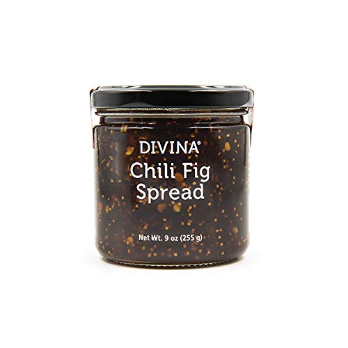 DIVINA Chili Fig Spread Jam, 9 Ounce