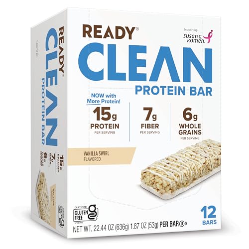 Ready® Protein Bars - High-Protein Snack with 15g Whey Protein, With Flaxseeds and Omega-3s for Sustained Energy, Supports Lean Muscle and Recovery