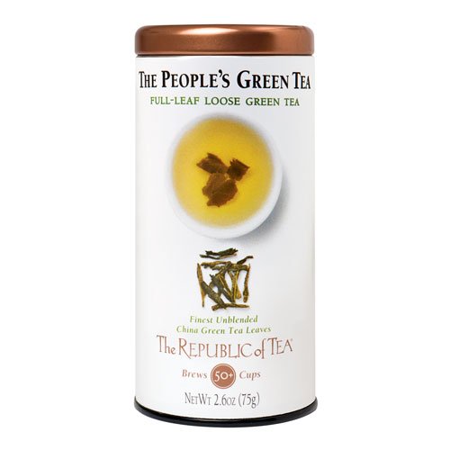 The Republic of Tea The Peoples Green Full-Leaf Tea, 2.6 Ounces / 50 Cups