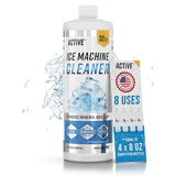 ACTIVE Ice Machine Cleaner Maker Descaler - 32 fl oz (8 Uses) Nickel Safe Ice Maker Cleaner Solution - Compatible with Whirlpool 4396808