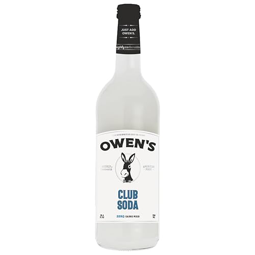 Owen’s Craft Mixers | Club Soda 1 Pack | Handcrafted in the USA with Premium Ingredients 750 ml Bottle | Vegan & Gluten-Free Soda Mocktail