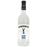 Owen’s Craft Mixers | Club Soda 1 Pack | Handcrafted in the USA with Premium Ingredients 750 ml Bottle | Vegan & Gluten-Free Soda Mocktail