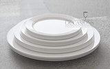" OCCASIONS " 40 Plates Pack, Heavyweight Disposable Wedding Party Plastic Plates (10.5'' Dinner Plate, Plain White)