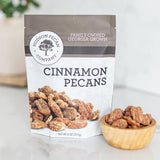HUDSON PECAN COMPANY: Cinnamon Candied Pecans | Georgia Grown Family Owned. Cinnamon & Sugar Candy Coated, Expertly Baked to Perfection, (Perfect