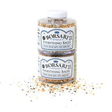 Borsari Seasoned Salt 2-Shaker Gift Set - Everything Bagel Seasoning Blend - Gourmet Seasonings For Steak, Fish, Poultry, & More - (3.2oz Shaker
