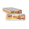 Loacker Patisserie Cappuccino - Premium Bite Size Milk Chocolate Covered Crispy Wafer Cookies with Coffee Cream Filling - Pack of 12