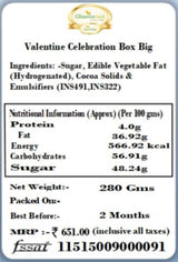 Ghasitaram Gifts Chocolate - Valentine Celebration Box Big