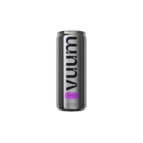 VUUM - 'Berries' Carbonated Plant Protein Energy Drink (12OZ)