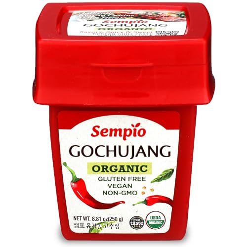 Sempio Gochujang Vegan Korean Red Chili Pepper Paste - Organic Gluten Free: Sweet Spicy Savory Paste, Traditional Fermented Condiment for Cooking