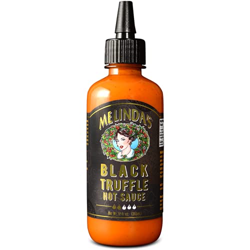 Melinda’s Black Truffle Hot Sauce - Gourmet Truffle Hot Sauce Made with Fresh Ingredients, Italian Black Truffles, Cayenne Peppers, Garlic & Colombian
