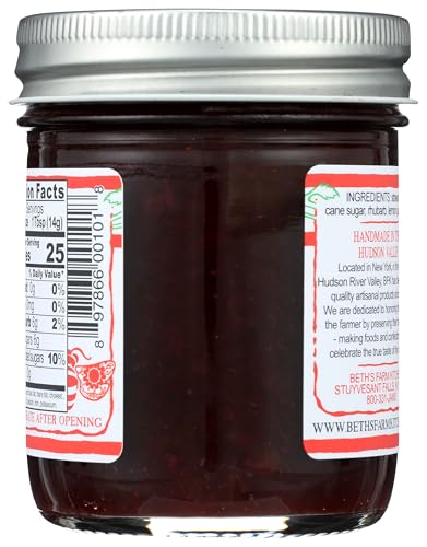 BETHS FARM KITCHEN Strawberry Rhubarb Jam., 8 OZ