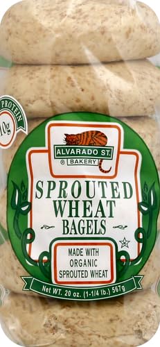 Alvarado Street Bakery Organic Sprouted Wheat Original Bagel, 20 Ounce -- 6 per case.