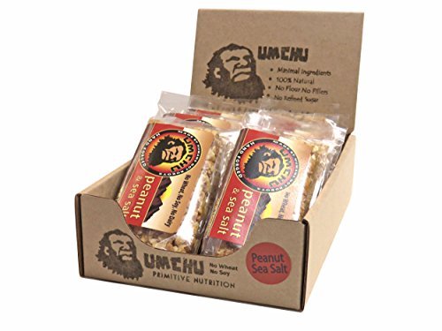 Umchu Bar Peanut & Sea Salt (Box of 12) Vegan-Gluten Free-3 Ingredients