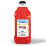 Coolbreeze Peach Frozen Drink Machine Mix - Ready to Use Slush Flavor Syrup - 1/2 Gallon Bottle