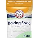 ARM & HAMMER Baking Soda, Multi-Purpose 100% Pure Sodium Bicarbonate Powder for Cooking, Baking, Cleaning, Laundry, Deodorizing, DIY & More, 7 Lbs