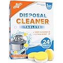 Groutastic Garbage Disposal Cleaner Tablets - 24 Pack Foaming Sink Deodorizer & Drain Cleaner, Fresh Citrus Scent, Kitchen Disposal Cleaning Pods, 1
