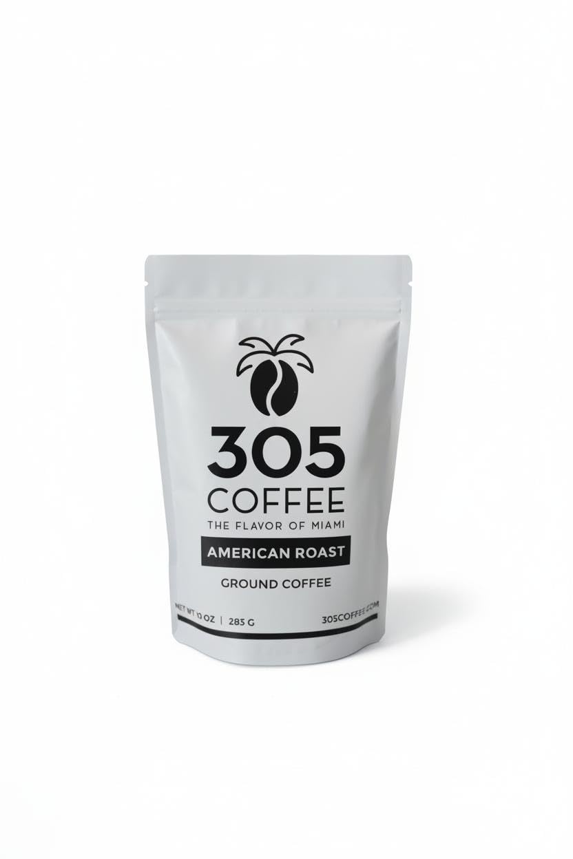 305 Coffee, Miami Blend, Premium Ground Coffee (10 oz, American)
