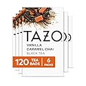 TAZO Chai Tea Bags, Vanilla Caramel Chai, Caffeinated tea, 120 Total Bags (20ct - Pack of 6)